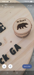 Wood engraved coasters