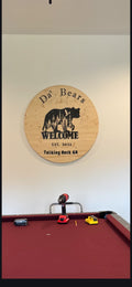 Personalized bear sign